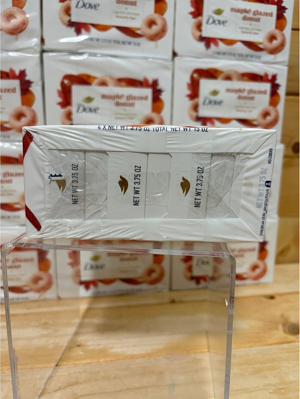Dove Limited Edition Holiday Treat Bar Soaps Maple Glazed Donut 4-Pack 15oz NEW - Picture 6 of 6